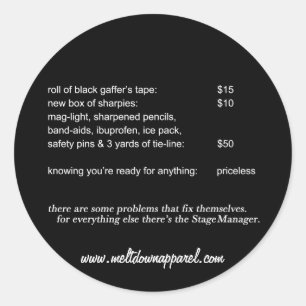 Pegatinas del director de escena (redondos)