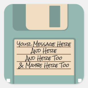 Pegatinas del disco blando azules de la escuela