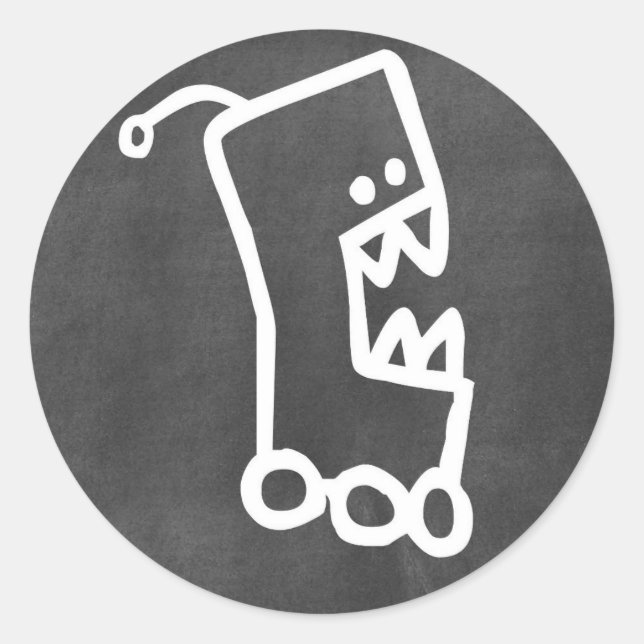 pegatinas del doodle de pizarra (Anverso)