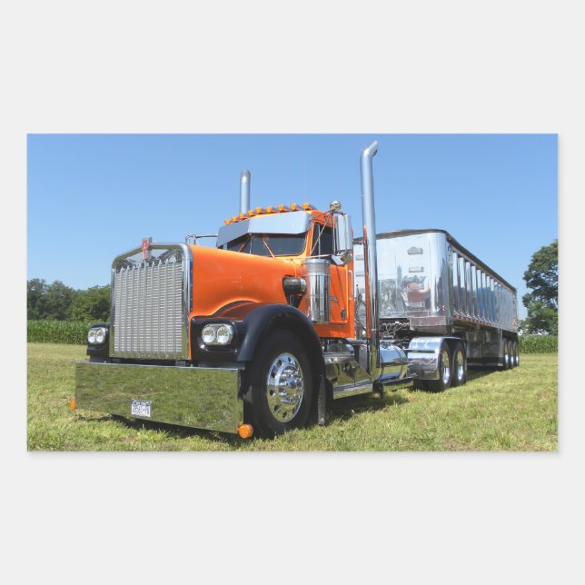 Pegatinas del Dumper de Kenworth W900A (Anverso)