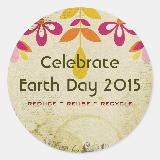 Pegatinas del Earth Day 2015 (Anverso)