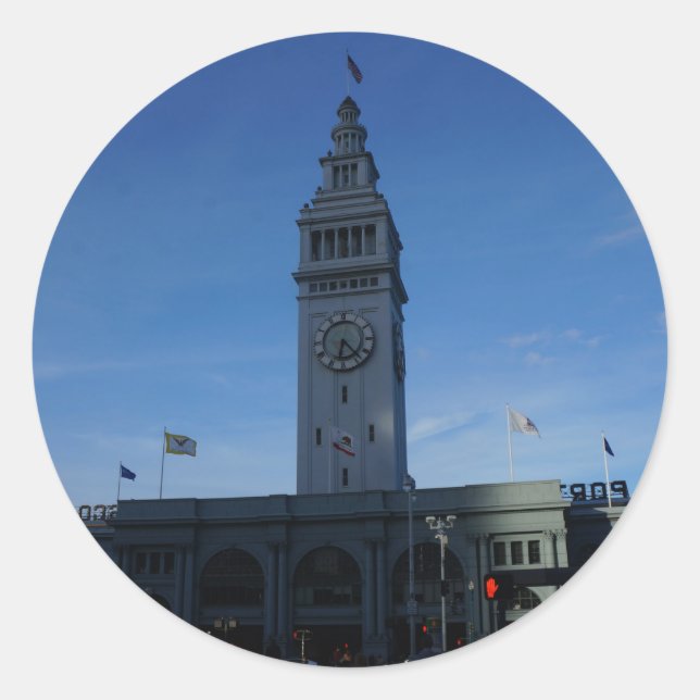 Pegatinas del edificio del ferry de San Francisco (Anverso)