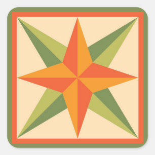 Pegatinas del edredón - estrella biselada
