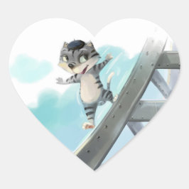 Pegatinas del Eiffel Tower Classic Heart