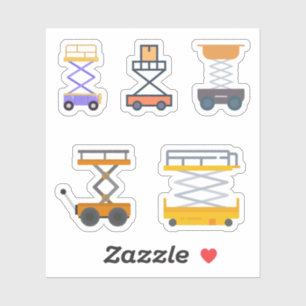 Pegatinas del elevador de Scissor