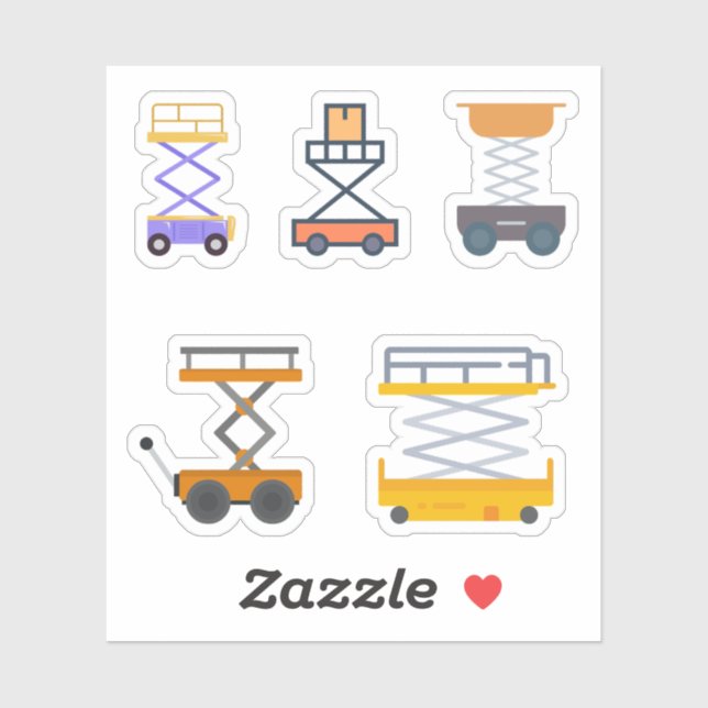 Pegatinas del elevador de Scissor (Hoja)