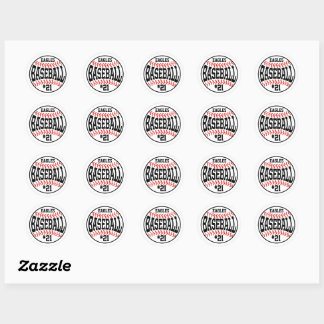 Pegatinas del equipo de béisbol personalizado