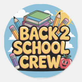Pegatinas del equipo escolar Back 2