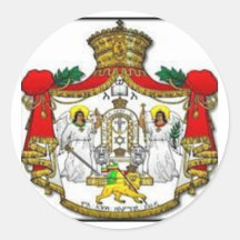Pegatinas del escudo de armas imperial de Etiopía