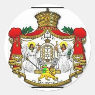 Pegatinas del escudo de armas imperial de Etiopía