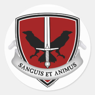 Pegatinas del escudo de la escuela de Evernight