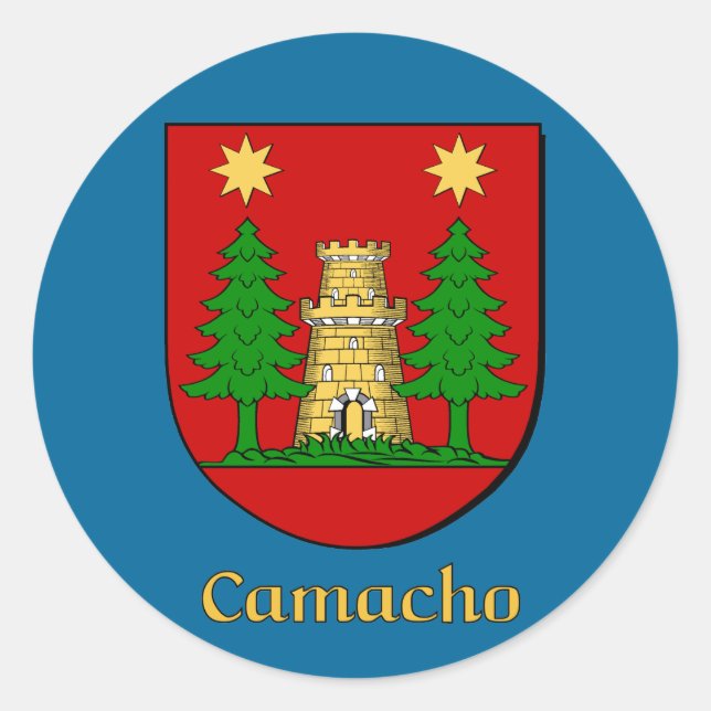Pegatinas del Escudo de la Familia Camacho (Anverso)