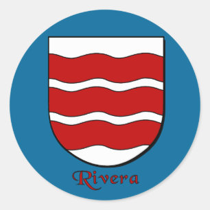 Pegatinas del Escudo de la Familia Rivera