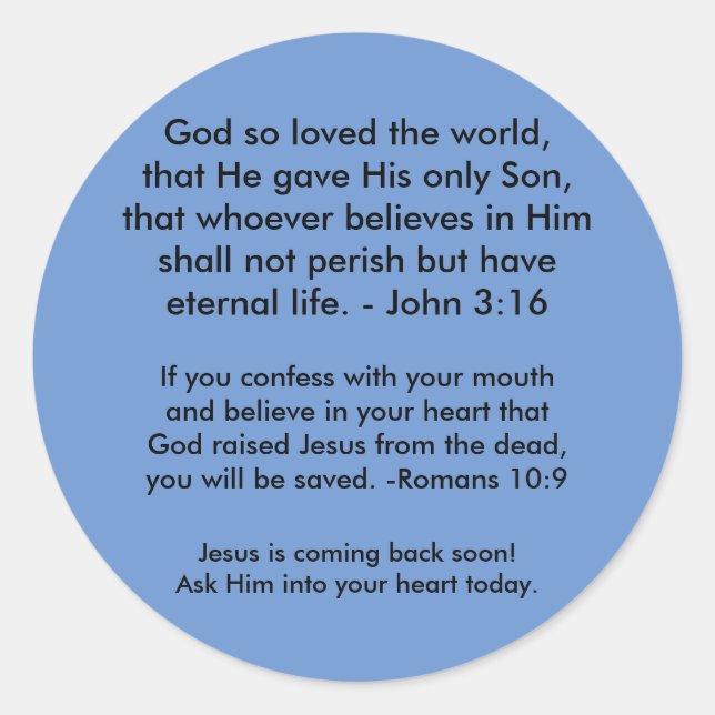 Pegatinas del Evangelio (Anverso)