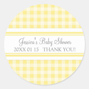 Pegatinas del favor de Baby Shower de la guinga