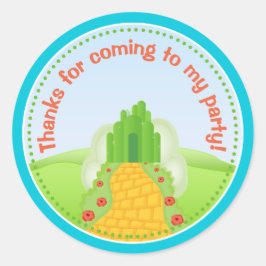 Pegatinas del favor de la fiesta de cumpleaños de