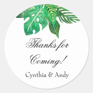 Pegatinas del Favor de la Selva Tropical   PEGATIN