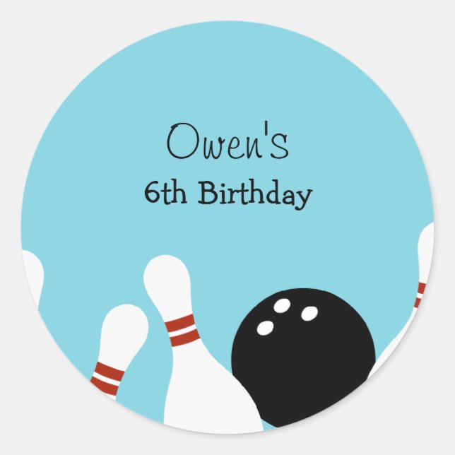 Pegatinas del favorito de la diversión del boliche (Anverso)