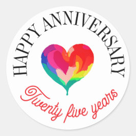 Pegatinas del feliz aniversario