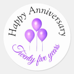 Pegatinas del feliz aniversario