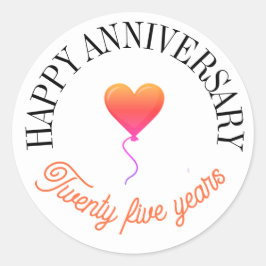 Pegatinas del feliz aniversario