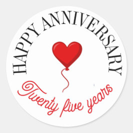 Pegatinas del feliz aniversario