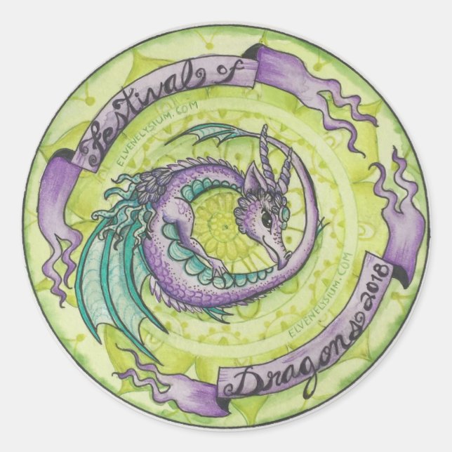 Pegatinas del Festival de los Dragones (Anverso)