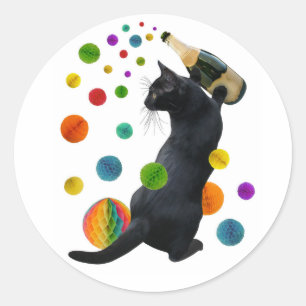 Pegatinas del Fiesta Gato Negro