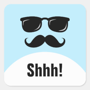 Pegatinas del fiesta sorprendido azul incognito sh