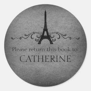 Pegatinas del Flourish del francés del vintage,