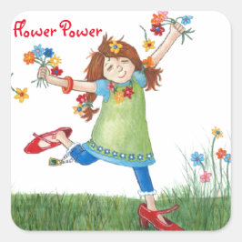 Pegatinas del flower power