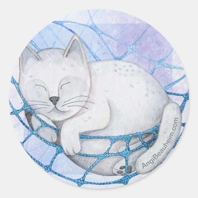 Pegatinas del gato Dark Matter (Anverso)