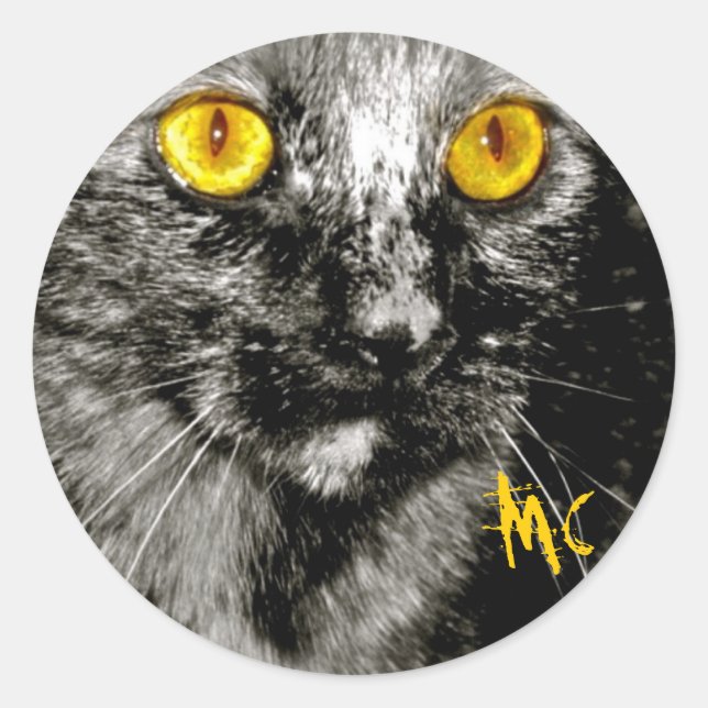 Pegatinas del gato del mono (Anverso)