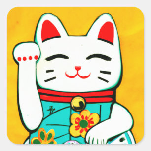 Pegatinas del gato Lucky Maneki Neko