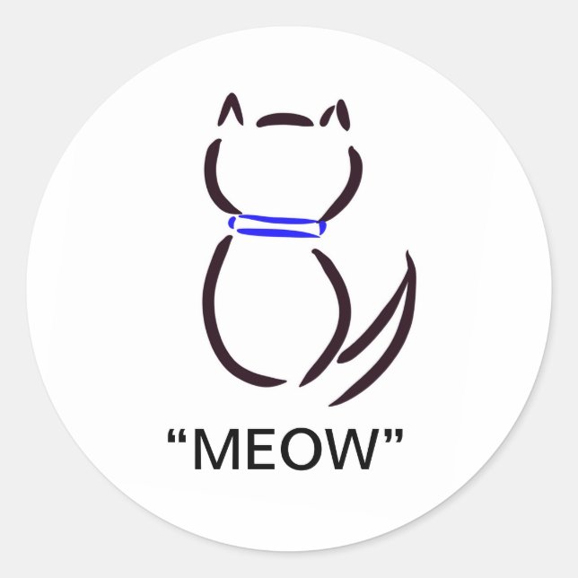 Pegatinas del gato negro (Anverso)