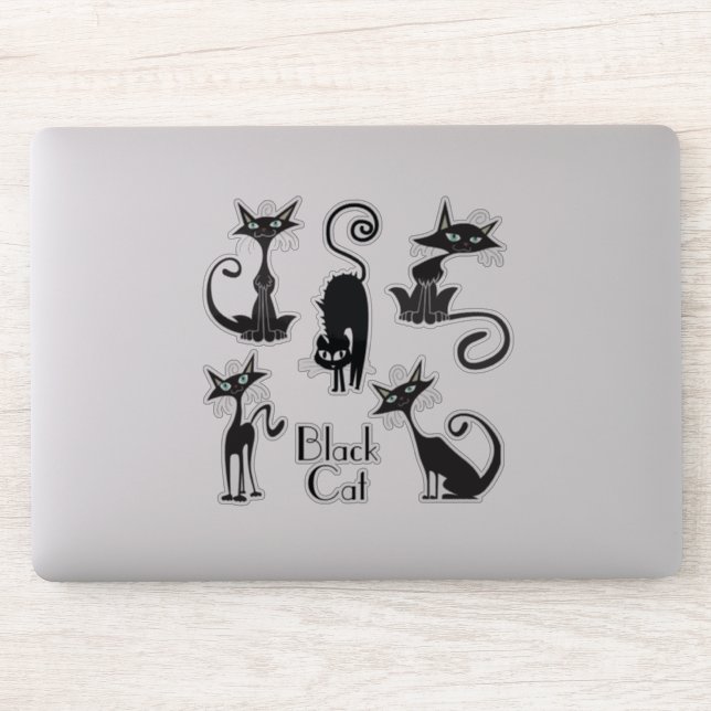 Pegatinas del gato negro (Ordenador)