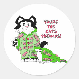 Pegatinas del gato Personalizado del Día de la Mad