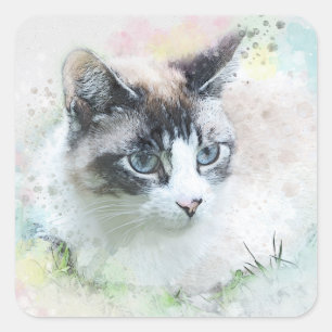 pegatinas del gato soñado