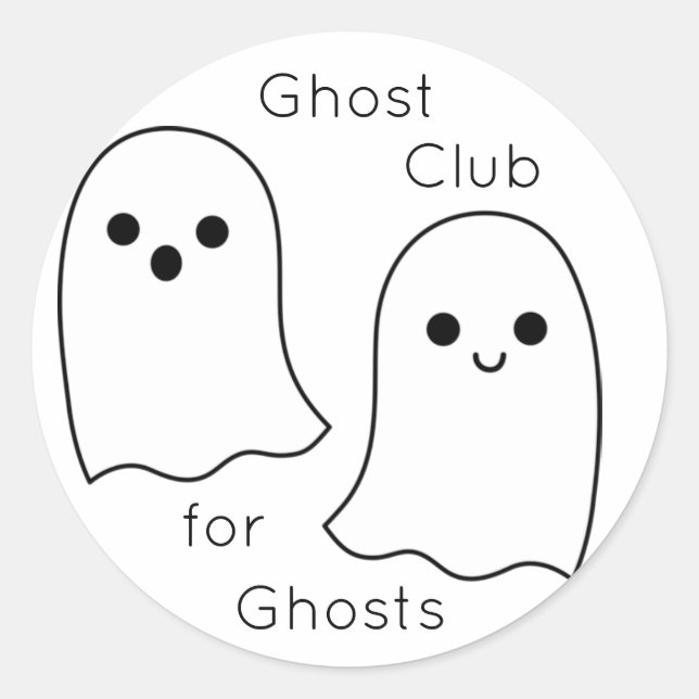 Pegatinas del Ghost Club (Anverso)