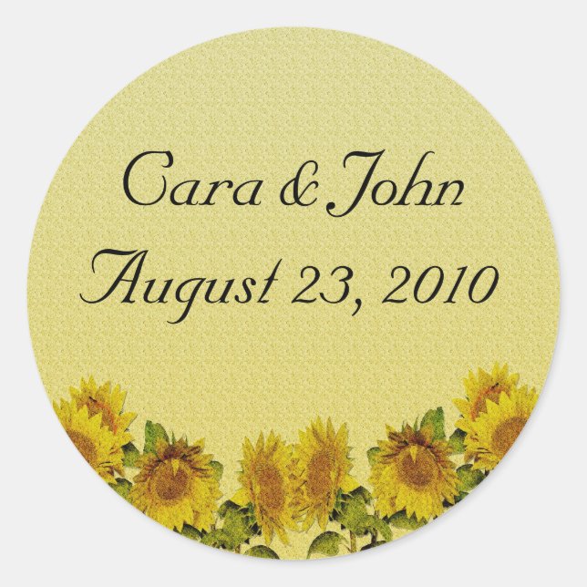 Pegatinas del girasol (Anverso)