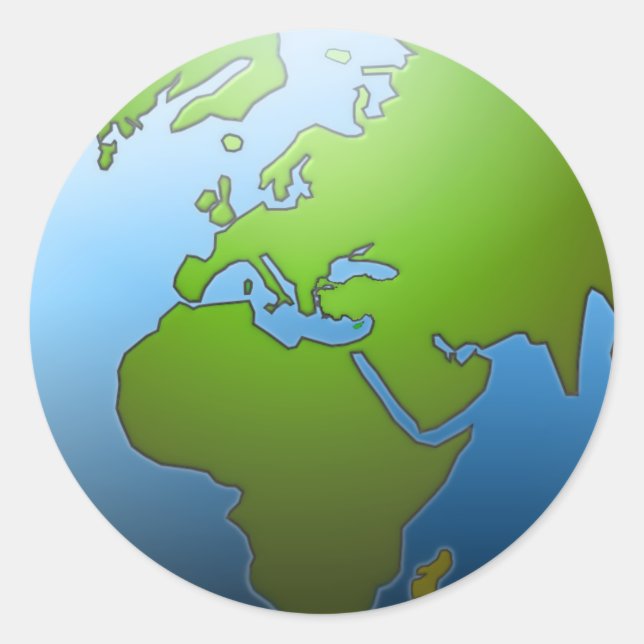Pegatinas del Globe de la Tierra (Anverso)