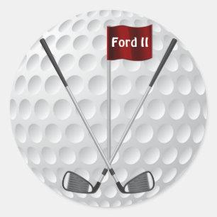 Pegatinas del golf con hierros del golf, la