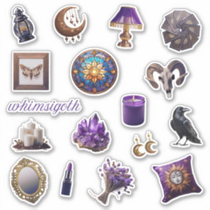 Pegatinas del Gótico de Whimsy   Pegatinas de Whim