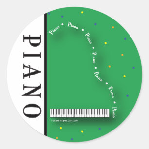 Pegatinas del Gran Piano Verde