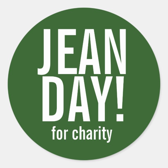 Pegatinas del Green Casual Jean Day (Anverso)
