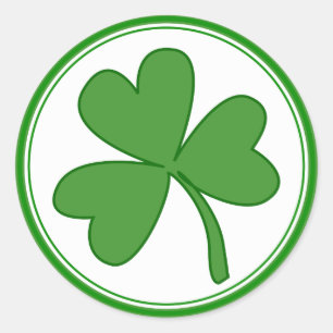 Pegatinas del Green Saint Patrick's Day Shamrock