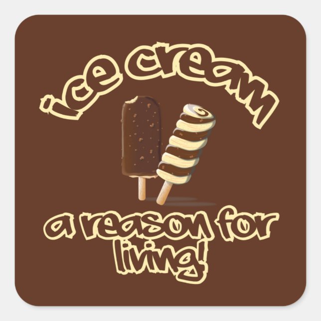 Pegatinas del Helado Cream (Anverso)