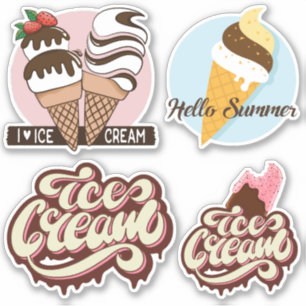 Pegatinas del Helado Cream