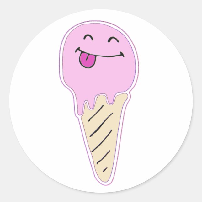 Pegatinas del Helado de Fresa (Anverso)