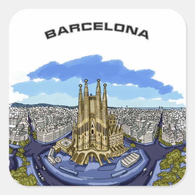 Pegatinas del Ilustracion de Barcelona (Anverso)